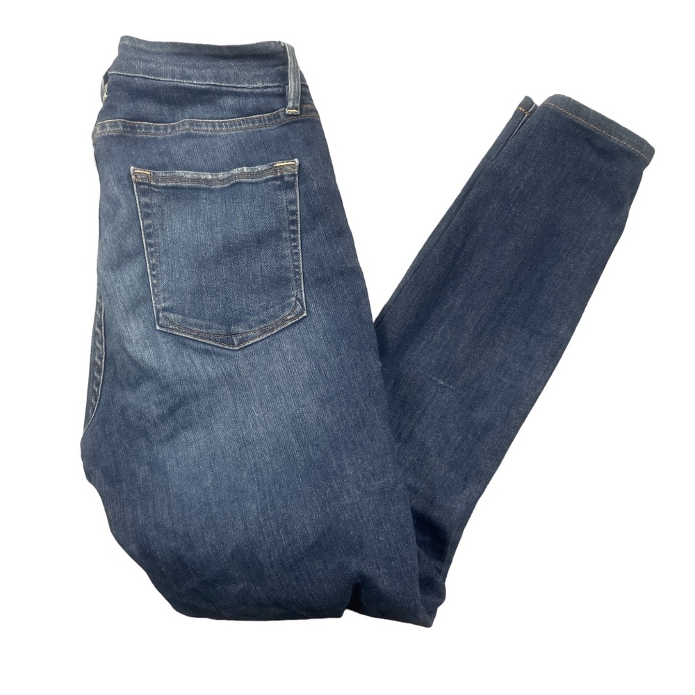 Good American 6/28 Blue Skinny‎ Good Legs Cotton Blend Zipper Pockets Jeans